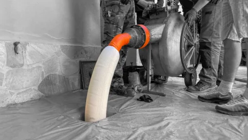 Chemisage de canalisation d'eaux usées dans une maison aux Sables d'Olonne, Nice, Resitech